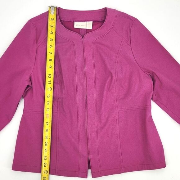 Chico's Alicia Pink Jacket Blazer Women's Size 2P Petite - Picture 6 of 11